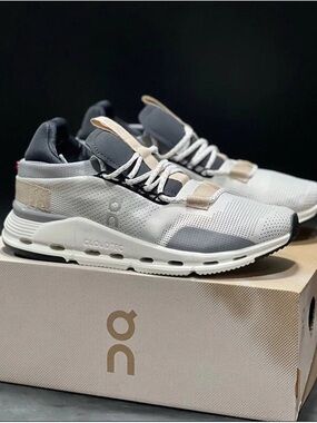 On Running Women's Sneakers in White, Gray and Beige